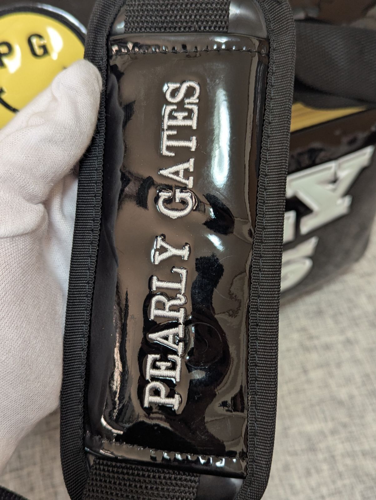 PEARLY GATES パーリーゲイツ エナメル ボストンバッグ ロッカーバッグ