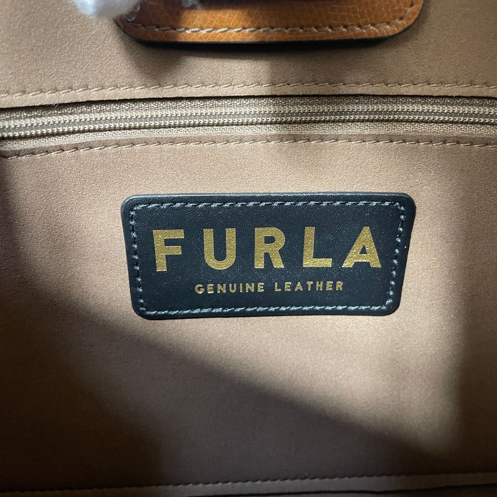 バッグ 【美品】FURLA レザー ハンドバッグ マルチカラー 保存袋付き