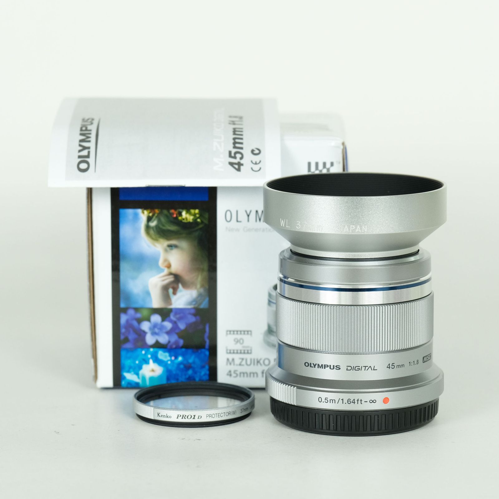 美品・フード付】M.ZUIKO DIGITAL 45mm F1.8 シルバー オリンパス M