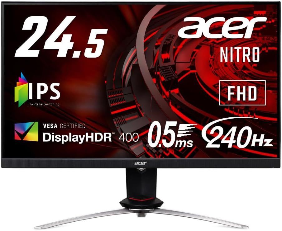 ★ 未開封Acer Nitro XV253QXbmiiprzx 24.5型 240Hz IPS ゲーミングモニター ++924957 B085S4FNLH