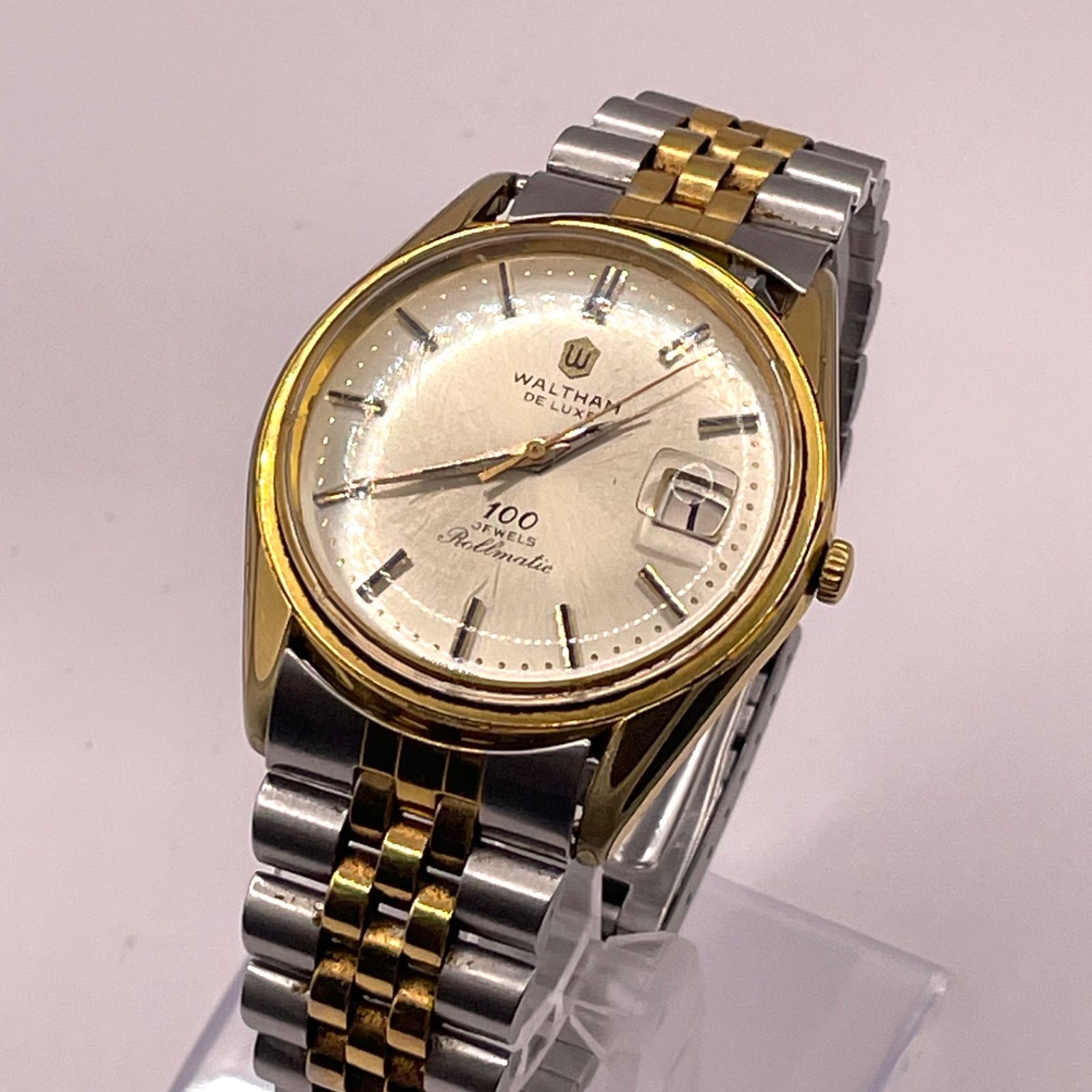 稼働品 ウォルサム デラックス ロールマチック 100石 WALTHAM deluxe