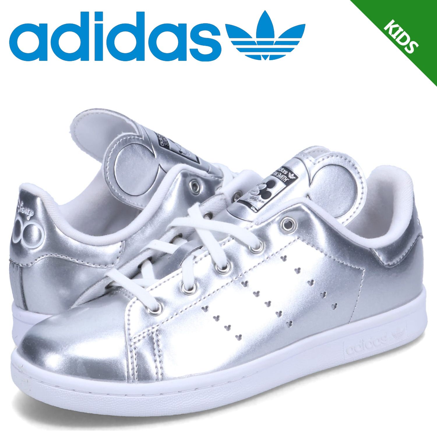 アディダス オリジナルス adidas Originals スタンスミス スニーカー キッズ ディズニー コラボ Disney Mickey STAN SMITH ID7185