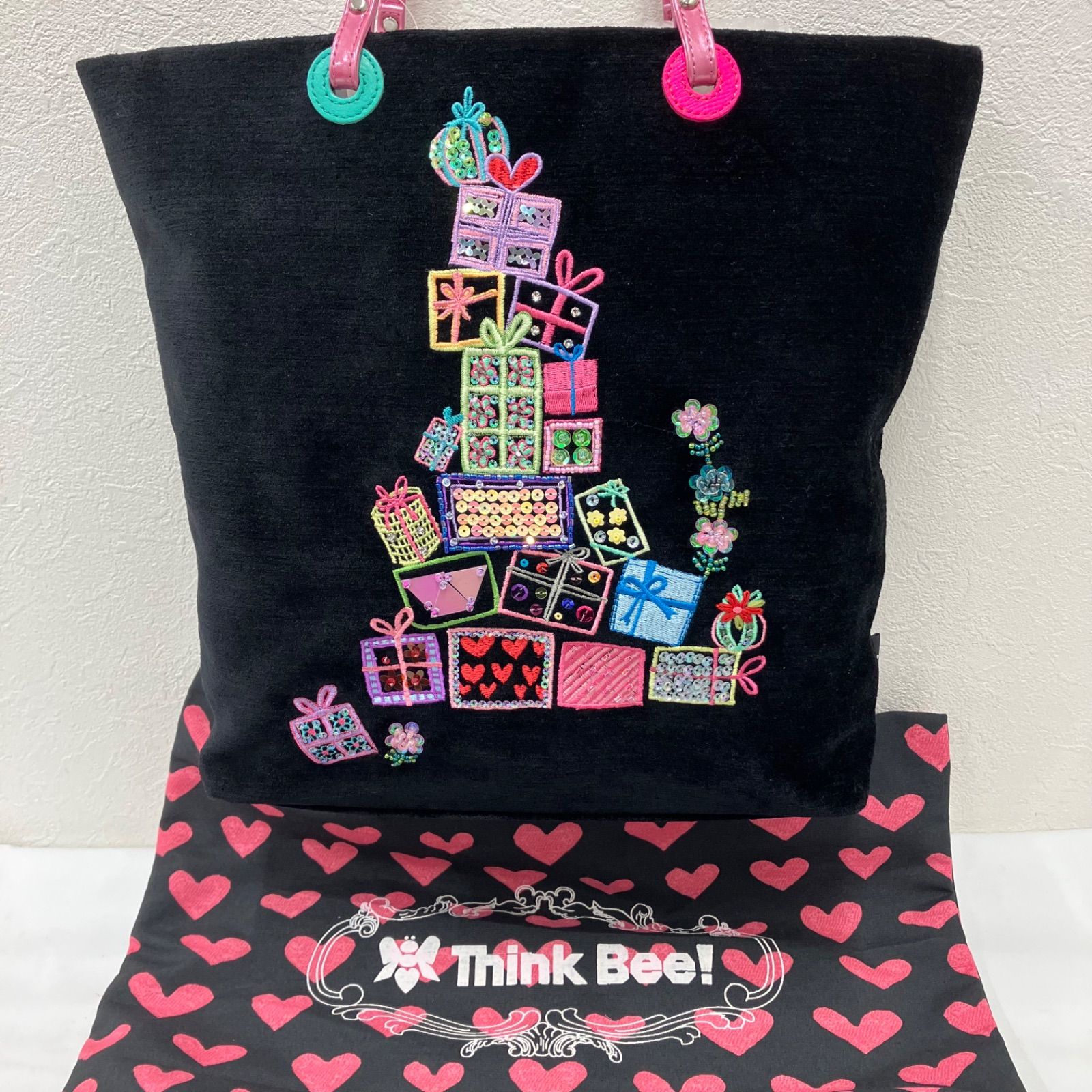 5949 【美品】 Think Bee! シンクビー！ プレゼント トートバッグ
