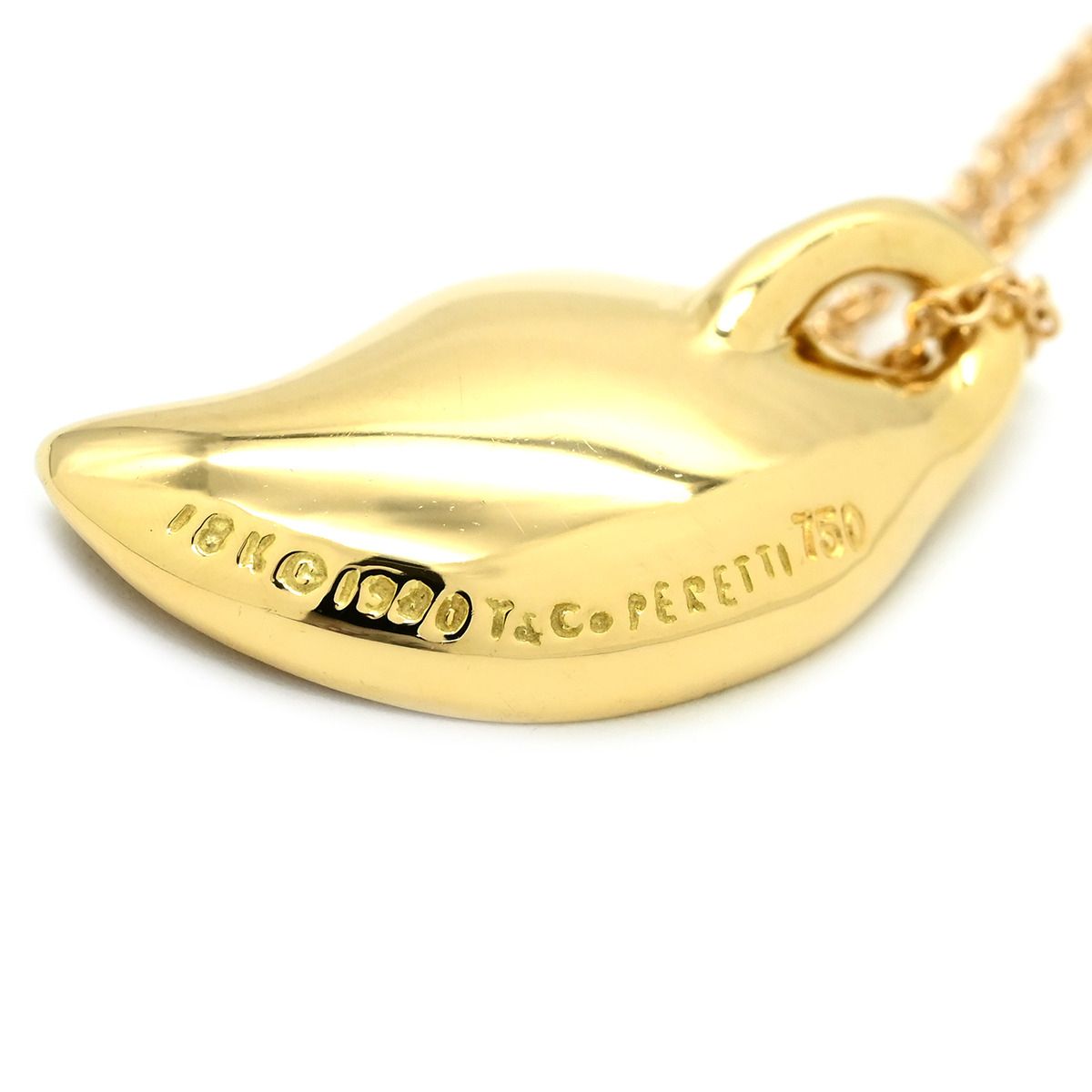 ティファニー Tiffany & Co ネックレス リーフ ペンダント イエロー