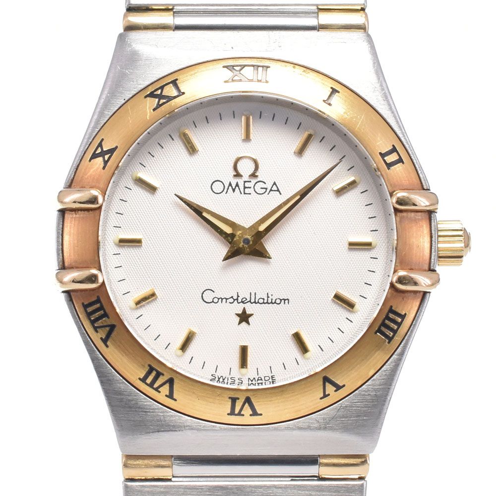 オメガ OMEGA 1372.30 コンステレーション シルバー クォーツ レディース 良品 保証書付き 腕時計 P#148650