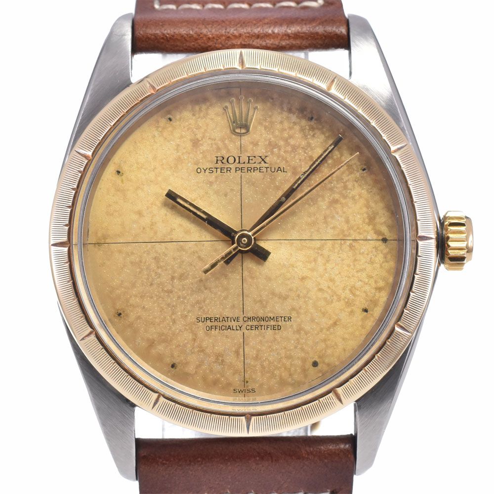 ロレックス ROLEX 1008 ヴィンテージ オイスターパーペチュアル ゼファー Cal.1560 ゴールド 自動巻き メンズ 腕時計 P#148603 236,450円