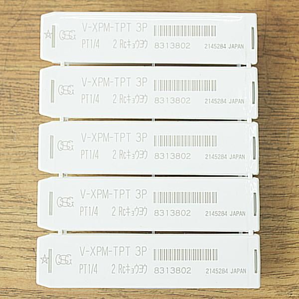 5本セット☆OSG V-XPM-TPT-3P-PT1/4 管用テーパータップ Vコーティング