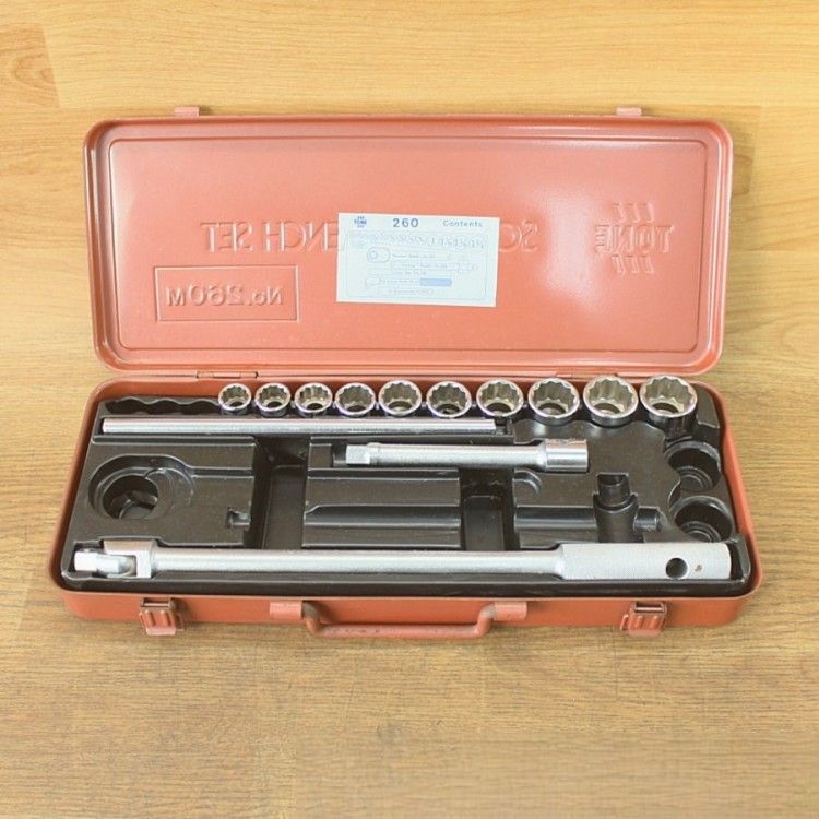 TONE/トネ No.260(インチ) 1/2(12.7mm角) ソケットレンチセット 欠品多数　　