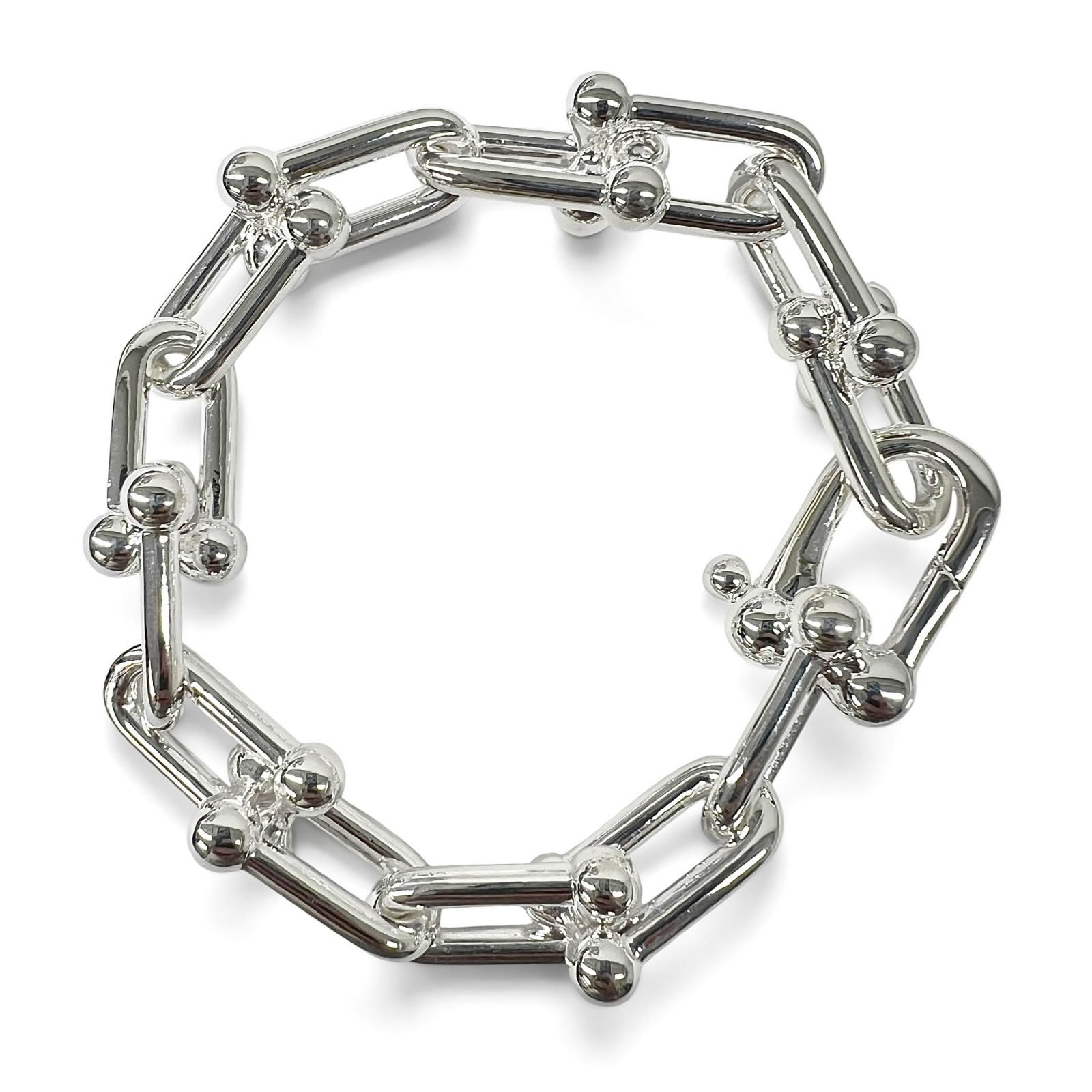 TIFFANY 極美品 ティファニー ハードウェア ラージリンク ブレスレット