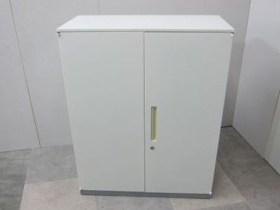 【中古品】イナバ リベストシリーズ 天板付両開き書庫 11-9045 ホワイト