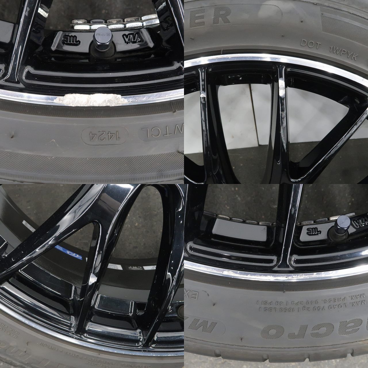 4本 RAYS HOMURA 2×9 19インチ 8J 9J +45 5H PCD114.3 ラジアル MILEVER SPORTmacro MA349 2024年 245/40R19 レイズ ホムラ 国産車 ① 4本 RAYS HOMURA 2×9 19インチ 8J 9J +45 5H PCD114.3 ラジアル MILEVER SPORTmacro MA349 2024年 245/40R19 レイズ ホムラ 国産車 ①