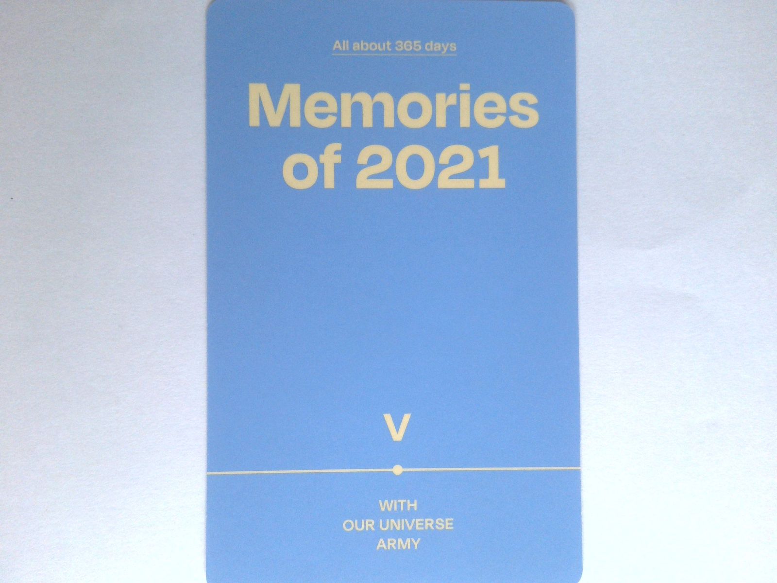 BTS V トレカ Memories of 2021 テテ テヒョン - メルカリ