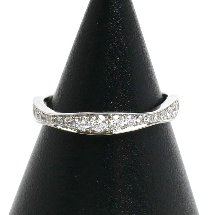 HARRY WINSTON ハリーウィンストン Pt950プラチナ パヴェ ウェーブ