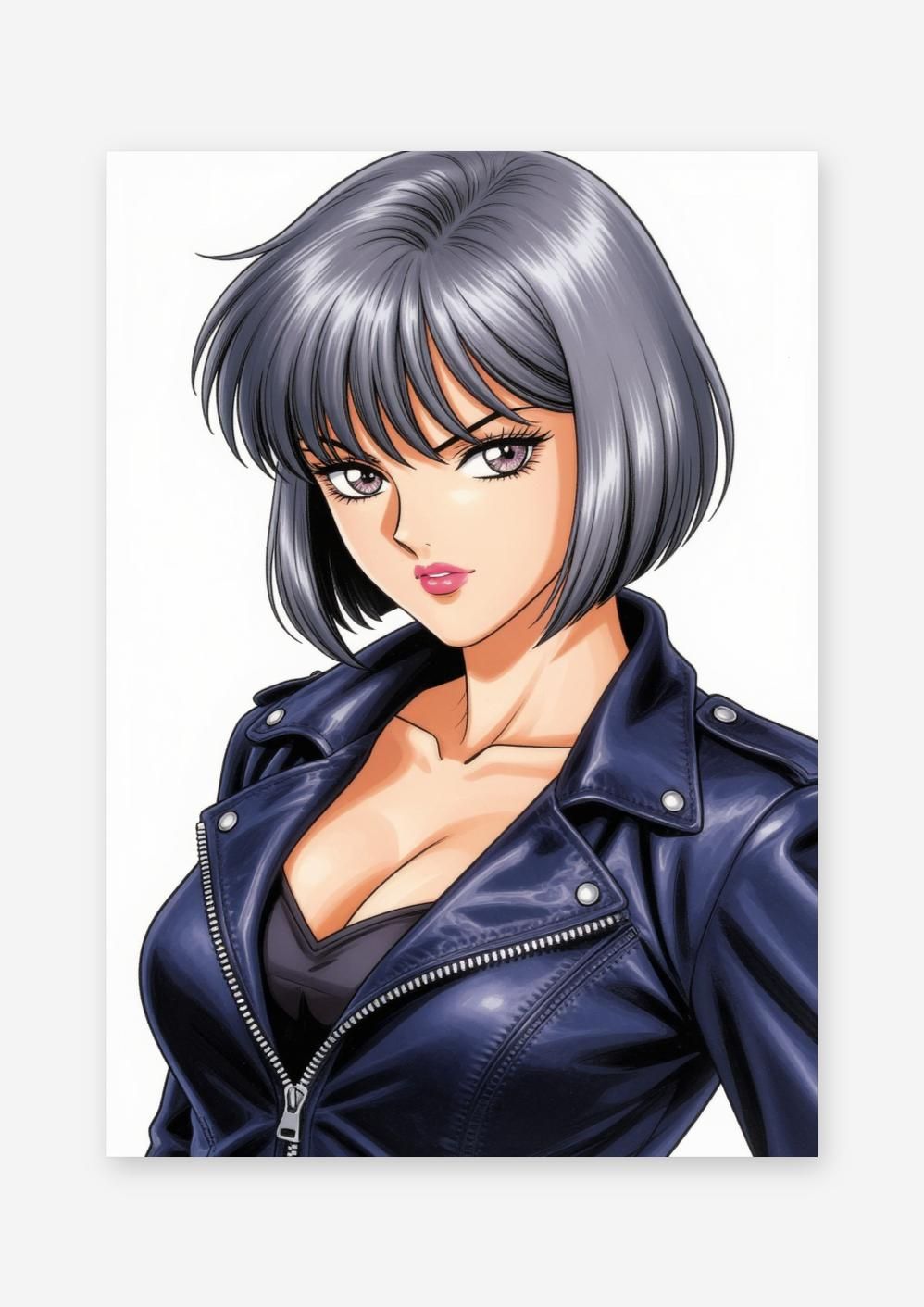 AIアート】【ワイルドビューティー】クールなショートヘア美女