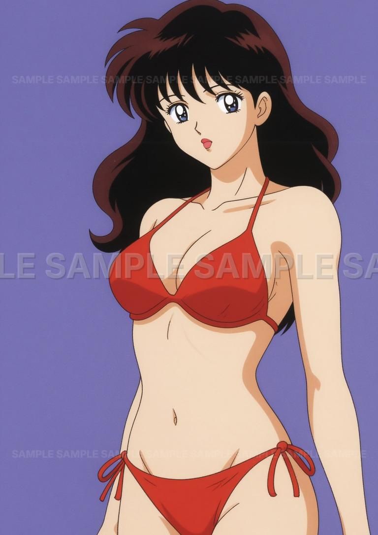 ビキニ女性キャラクター手描きアート AIアート】【魅惑のビキニ】アニメ 美少女 キャラクター セクシー