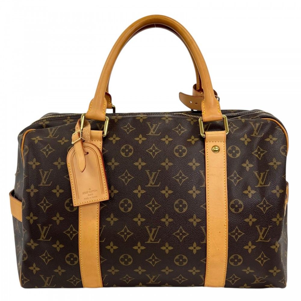 ルイヴィトン ボストンバッグ メンズ キャリーオール LOUIS VUITTON M40074 モノグラムキャンバス ブラウン 茶 ゴールド金具【中古品】