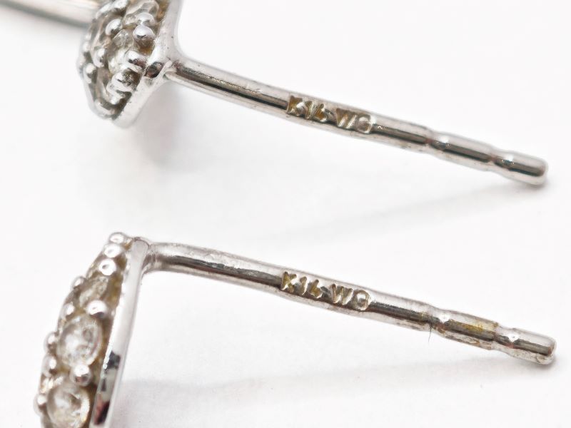 JEWELRY ジュエリー K14WG/2.3g ﾋﾟｱｽ ピアス K14ホワイトゴールド