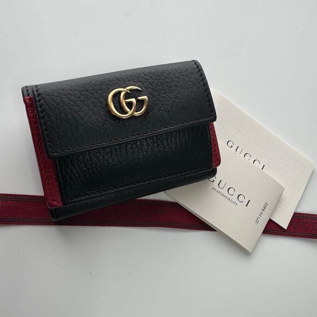 【美品】 485 GUCCI グッチ マーモント 3つ折り 財布 ミニ財布 美品】 485 GUCCI グッチ マーモント 3つ折り 財布 ミニ財布 - メルカリ