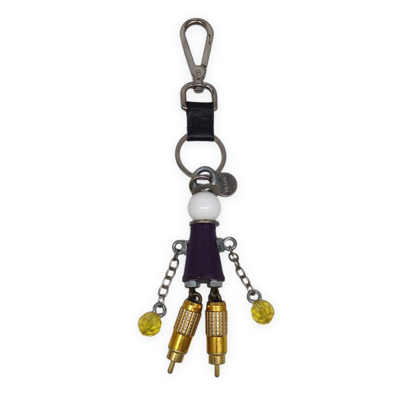 PRADA プラダ ロボットキーホルダー チャーム サフィアーノレザー