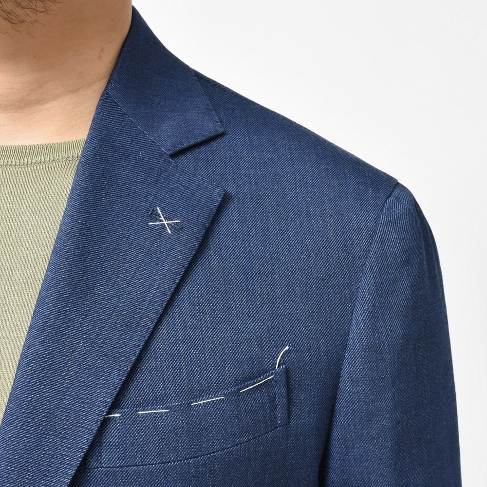 40%OFF】44サイズ ネイビー De Petrillo（デ ペトリロ） リネン