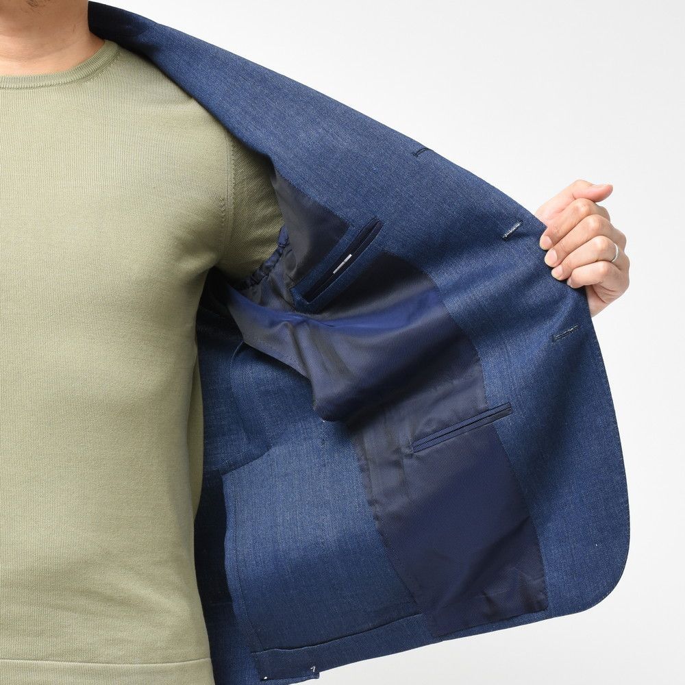 40%OFF】44サイズ ネイビー De Petrillo（デ ペトリロ） リネン