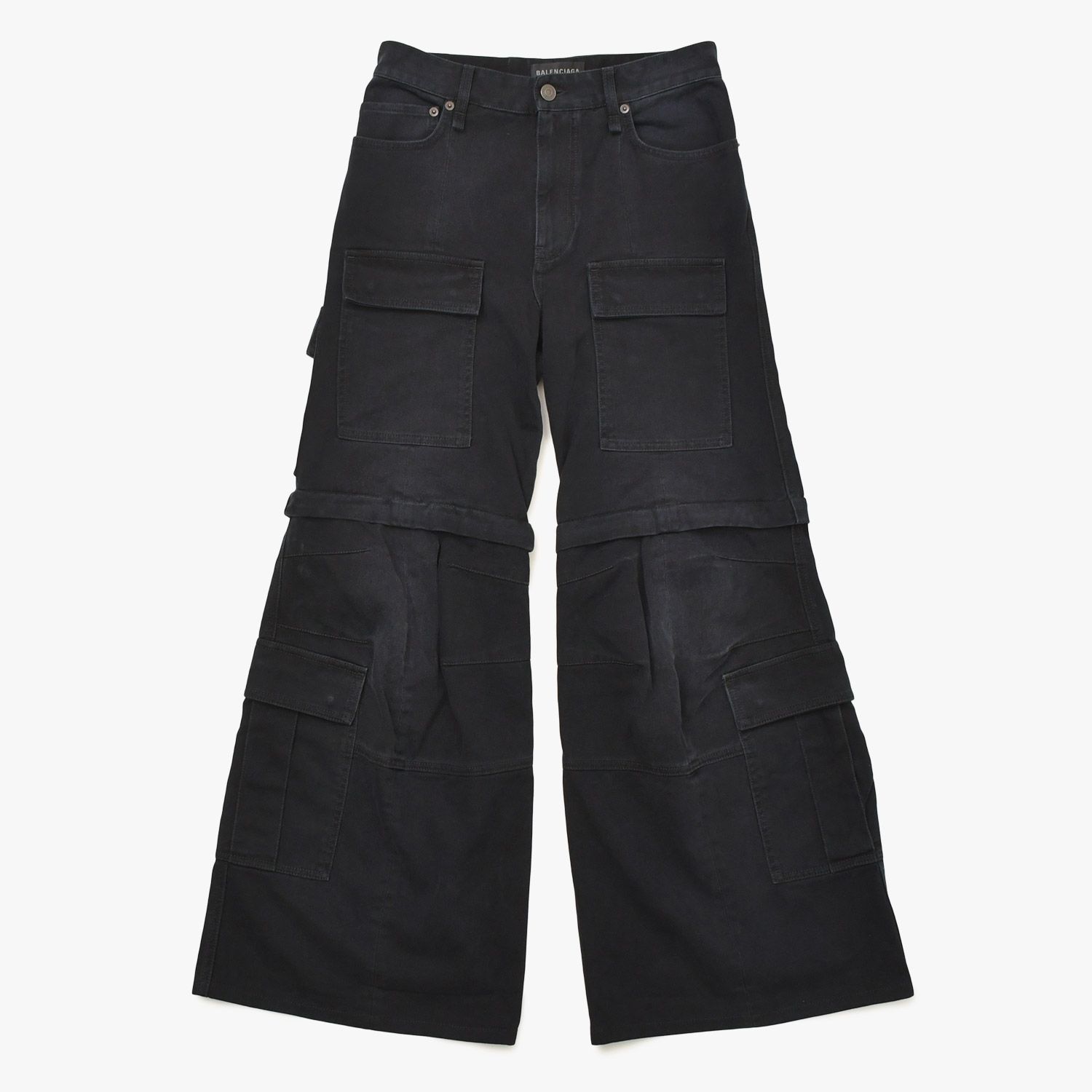 極美品 BALENCIAGA バレンシアガ Flared Cargo pants フレアドカーゴ
