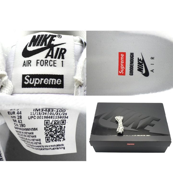 ナイキ NIKE × シュプリーム Supreme × グッドイナフ GOODENOUGH 【 AIR FORCE 1 LOW IM3483 100 】 エア フォース １ ロー グッドイナフ スニーカー f31682 ナイキ NIKE × シュプリーム Supreme × グッドイナフ GOODENOUGH
