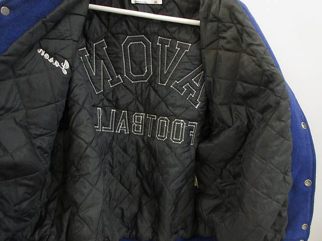 90s デロング DeLONG スタジャン 46 袖レザー ワッペン付き USA製