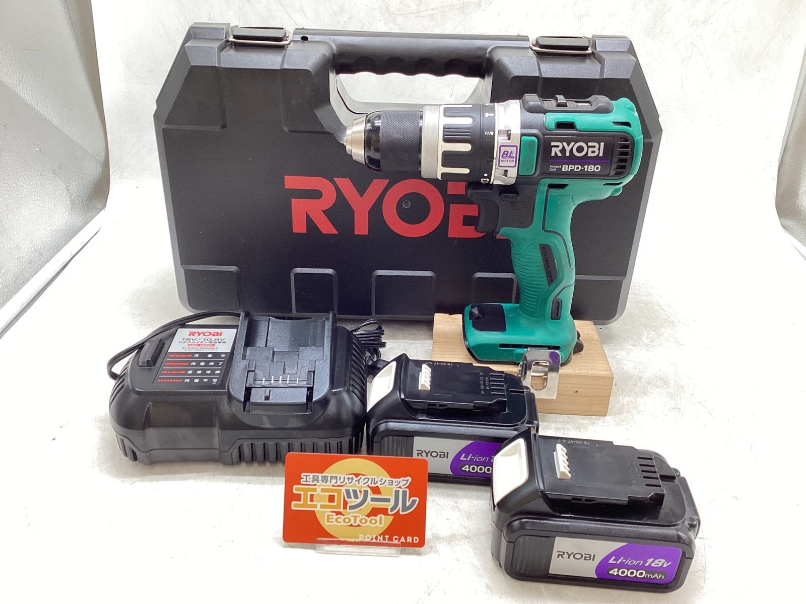 【中古品】RYOBI/リョービ BPD-180 ☆ 18V充電式振動ドライバドリル [IT_KWNQC][豊田][M04]