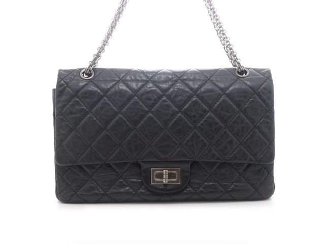 CHANEL シャネル　マトラッセ CHANEL シャネル デカマトラッセWフラップ32 2.55 Wチェーンショルダー