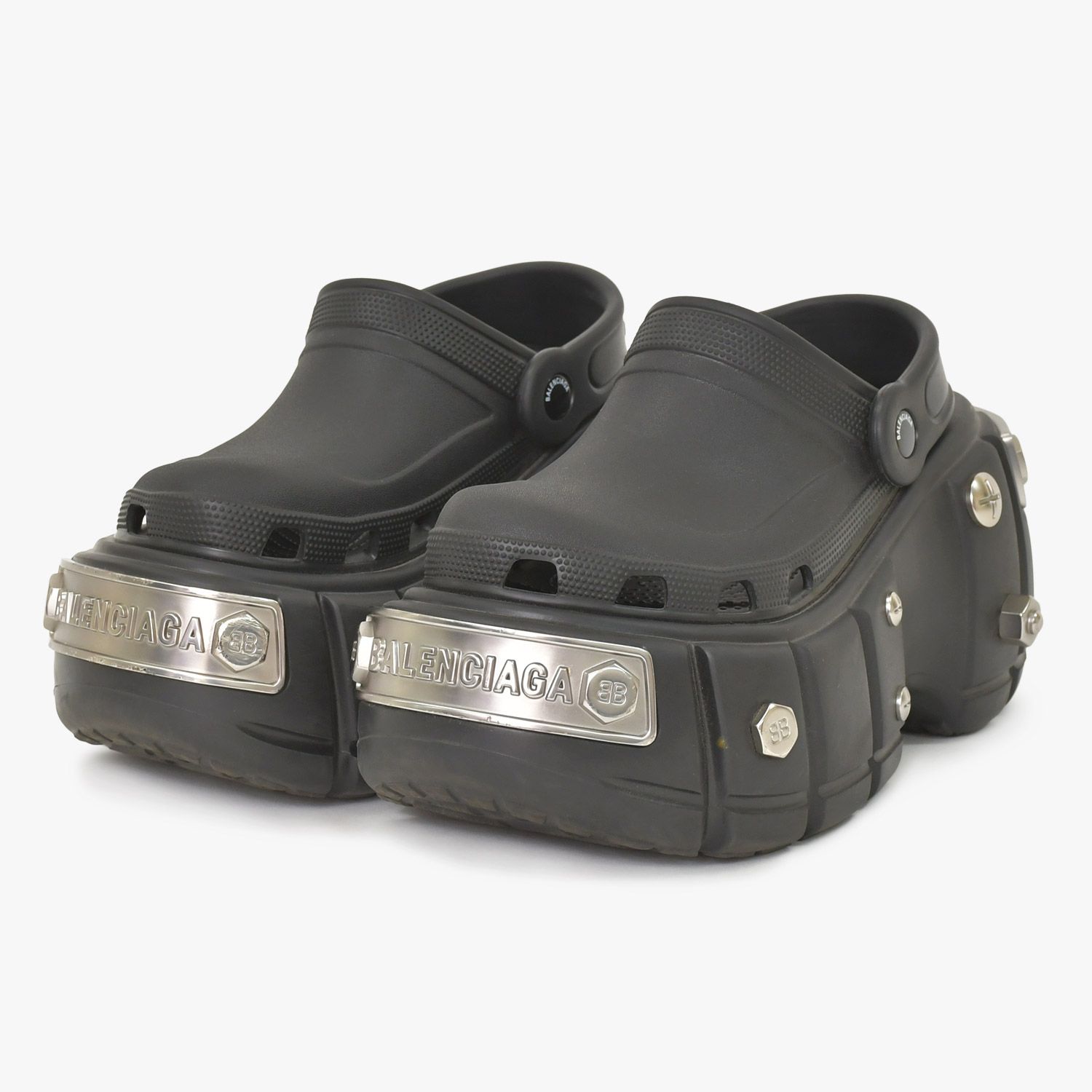 BALENCIAGA バレンシアガ HARDCROCS ハードクロックス ロゴサンダル