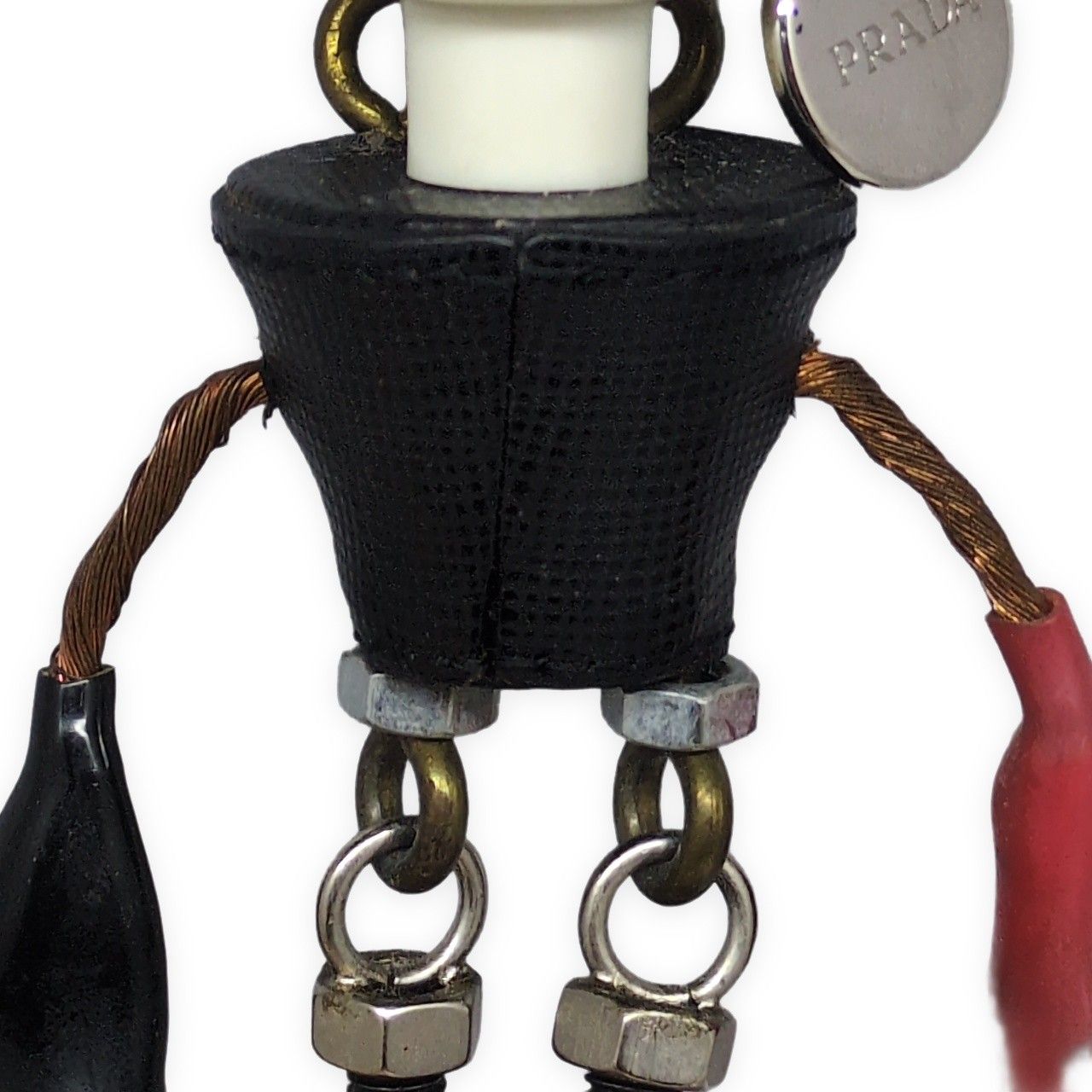 PRADA プラダ ロボットキーホルダー チャーム サフィアーノレザー