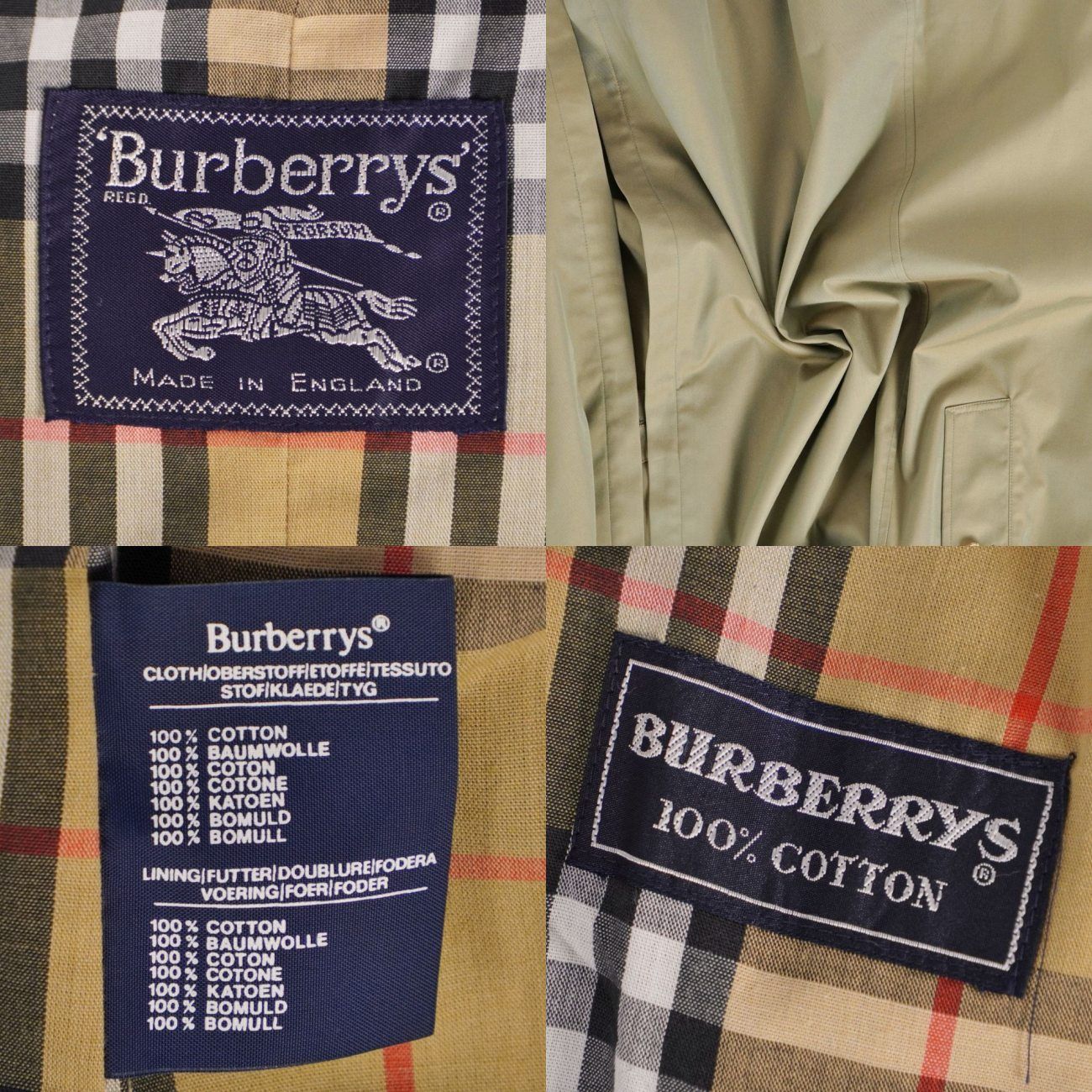 極美品 Vintage バーバリー Burberrys コート 英国製 トレンチ - メルカリ