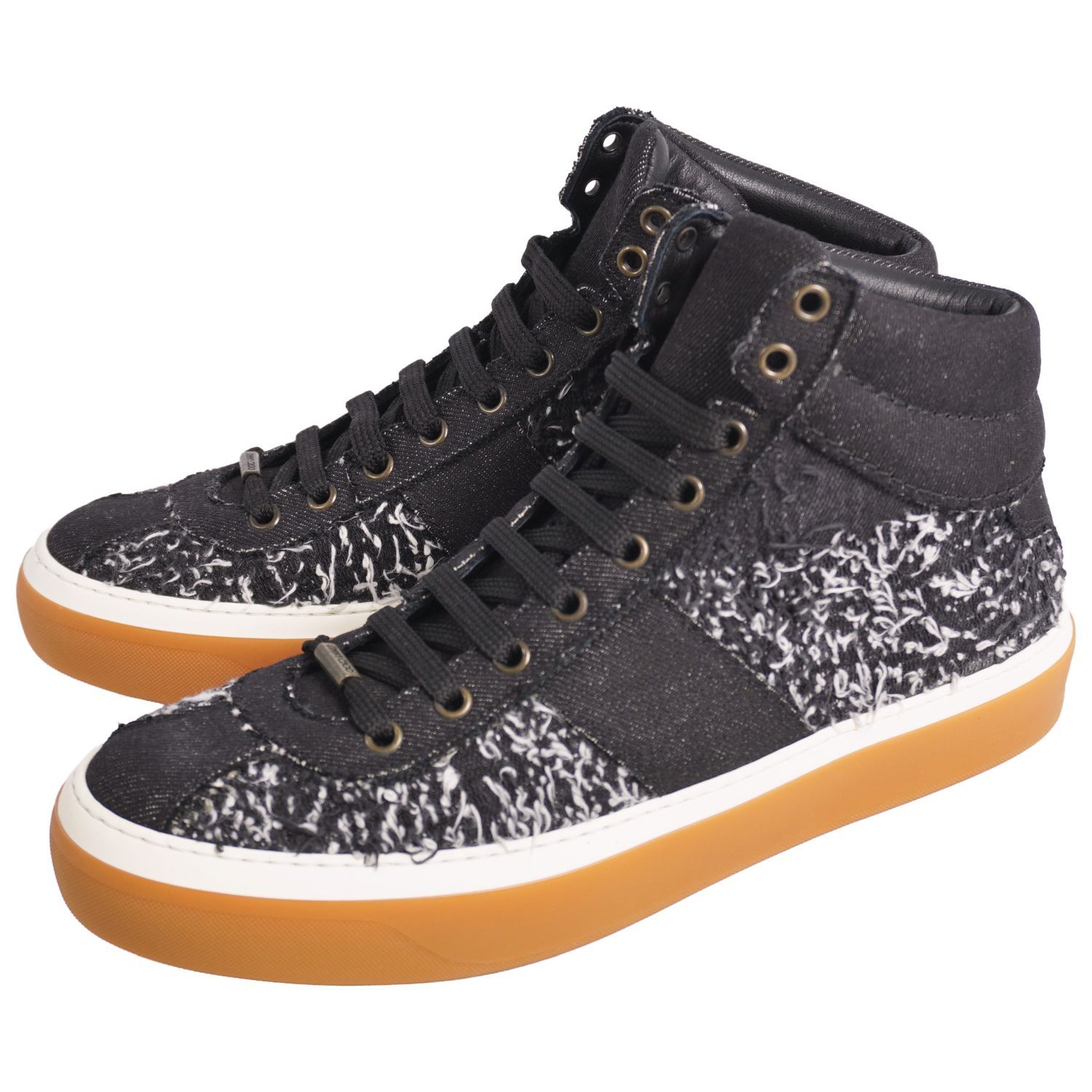 【ほぼ未使用】Jimmy Choo ハイカットスニーカー　レースアップ 未使用 ジミーチュウ JIMMY CHOO スニーカー ハイカット レースアップ