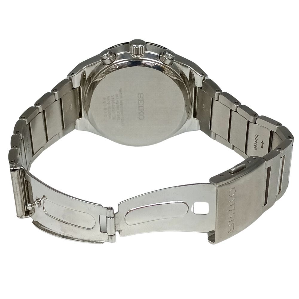 SEIKO セイコー V195-0AE0 クロノグラフ ワールドタイム ソーラー 
