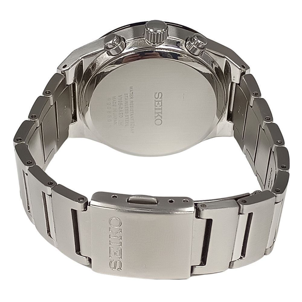 SEIKO セイコー V195-0AE0 クロノグラフ ワールドタイム ソーラー