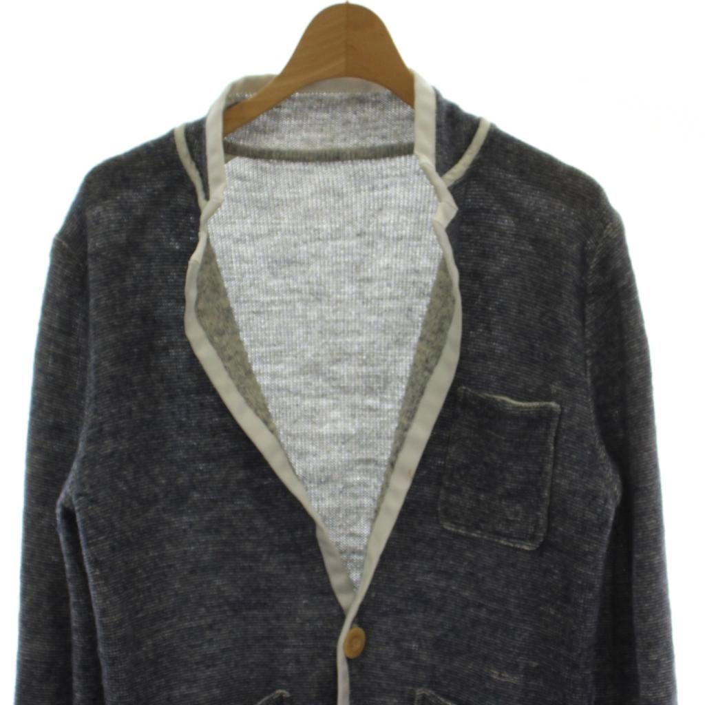 サカイ sacai 11AW ラミーウール2Bニットジャケット カーディガン 2 紺