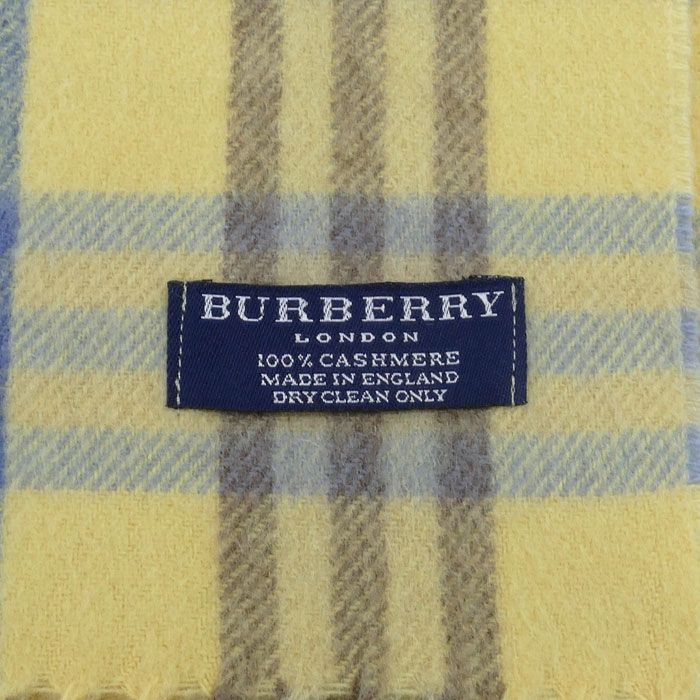 BURBERRY バーバリー LONDON ノバチェック マフラー イエロー