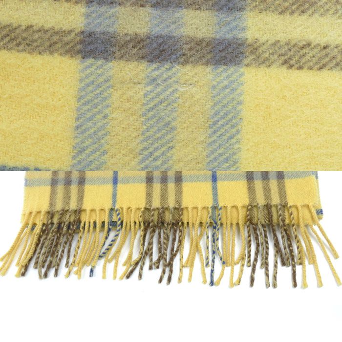 Burberry’s バーバリー マフラー ノバチェック カシミヤ イエロー BURBERRY バーバリー LONDON ノバチェック マフラー イエロー