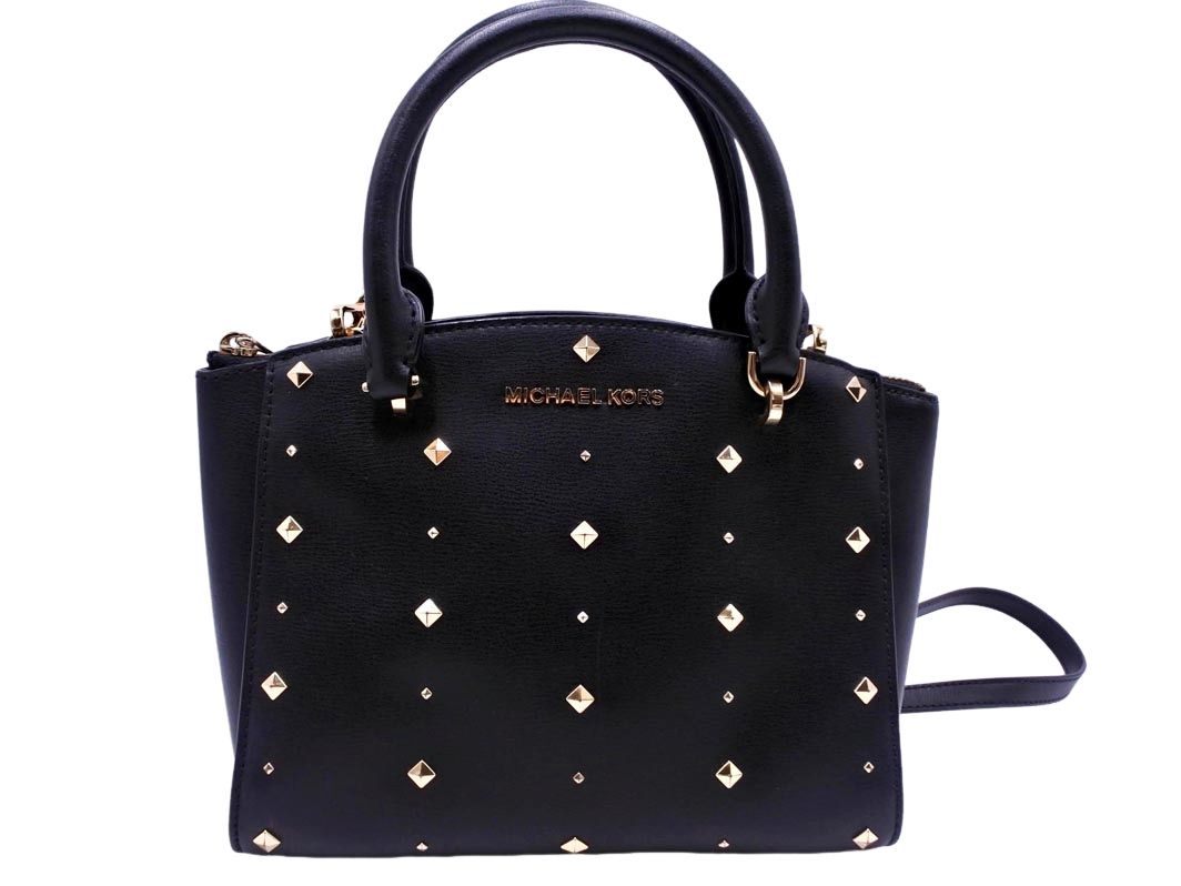 レディース 新品 MICHAEL KORS スタッズ付きトートバッグ ブラック