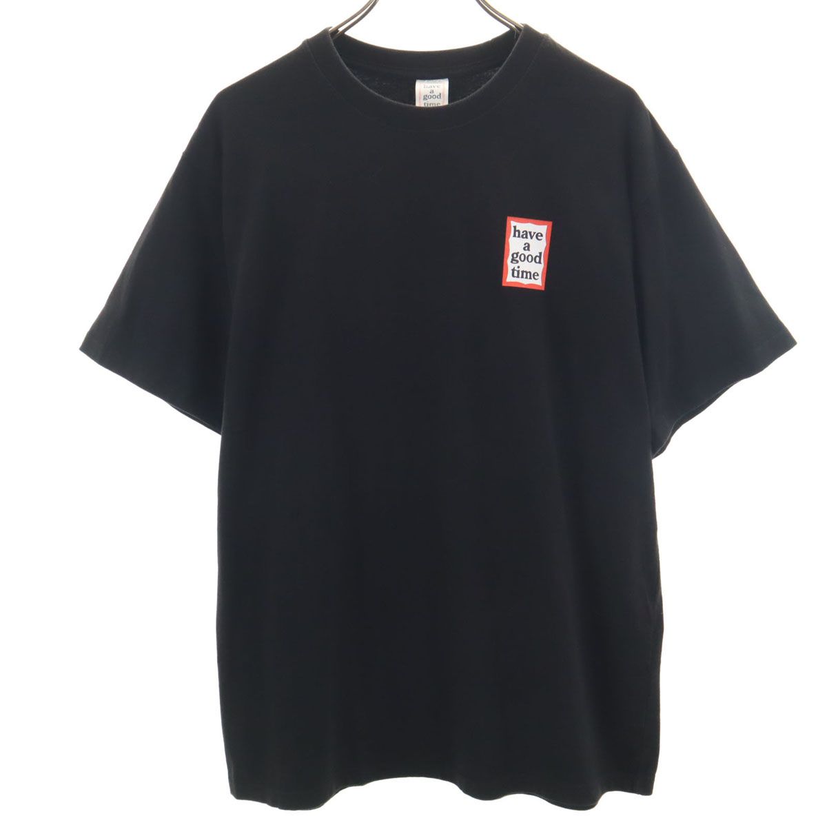 have a good time ハブアグッドタイム 韓国製 半袖 Tシャツ L ブラック