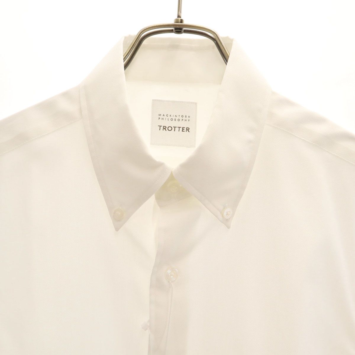 【新品タグ付き】マッキントッシュフィロソフィー　ボタンダウンシャツ サイズ38 未使用 MACKINTOSH PHILOSOPHY マッキントッシュフィロソフィー 半袖