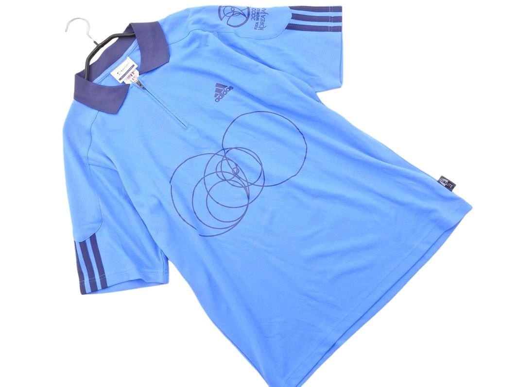 Brand New adidas Adidas 2002 FIFA World Cup Japan-Korea World Cup Soccer Polo Shirt Size XS/Blue ■◆ Mens