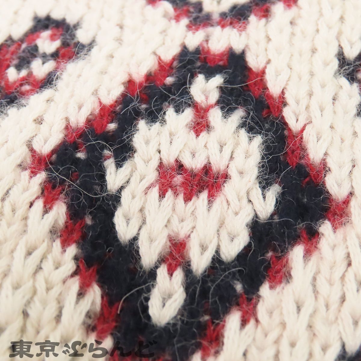 シャネル CHANEL ニット ワンピース P49752K06290 ネイビーxアイボリー