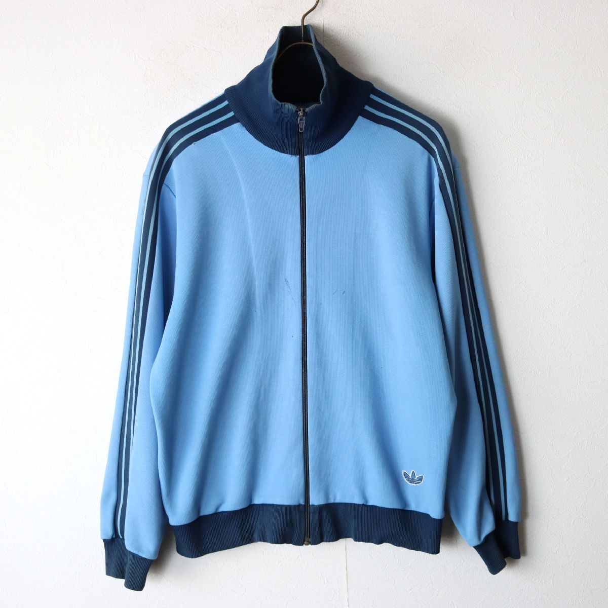 西ドイツ製 W.GERMANY 70s adidas アディダス DESCENTE デサント製 トラックジャケット ジャージ サイズ3/ 古着 ヴィンテージ 13,724円