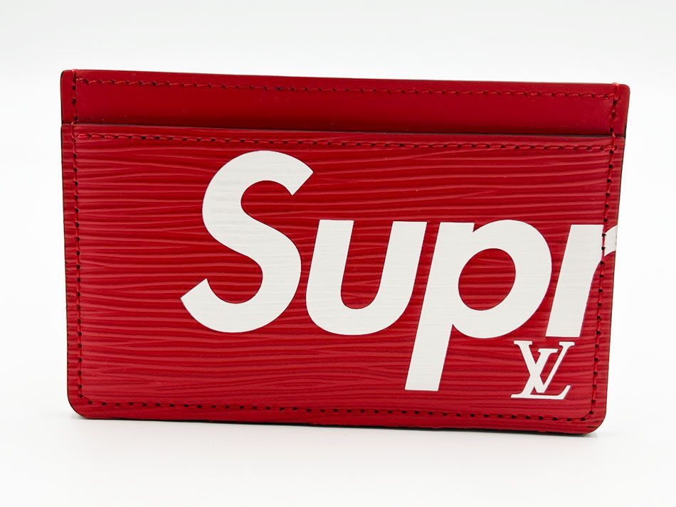 LOUIS VUITTON ルイヴィトン Supreme シュプリーム エピ レッド ポルト・カルト・サーンプル カードケース パスケース レア M67712 未使用品