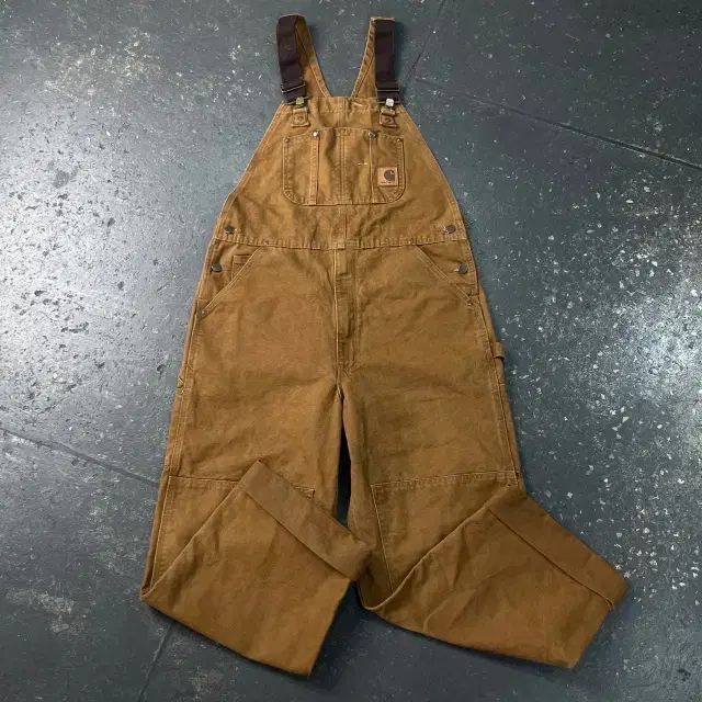 (新品) 36 Carhartt カーハート BIB ダブルニー カーペンター オーバーオール