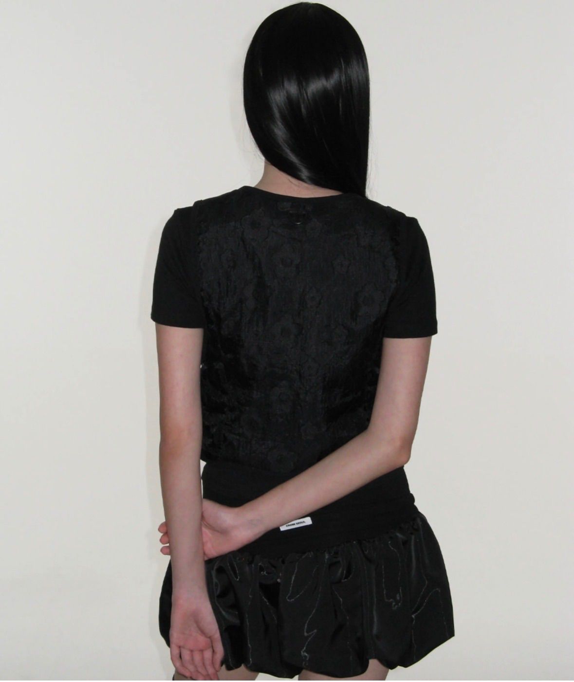 新品未使用【CRANK】FLOWER JACQUARD LACE UP VEST - メルカリ
