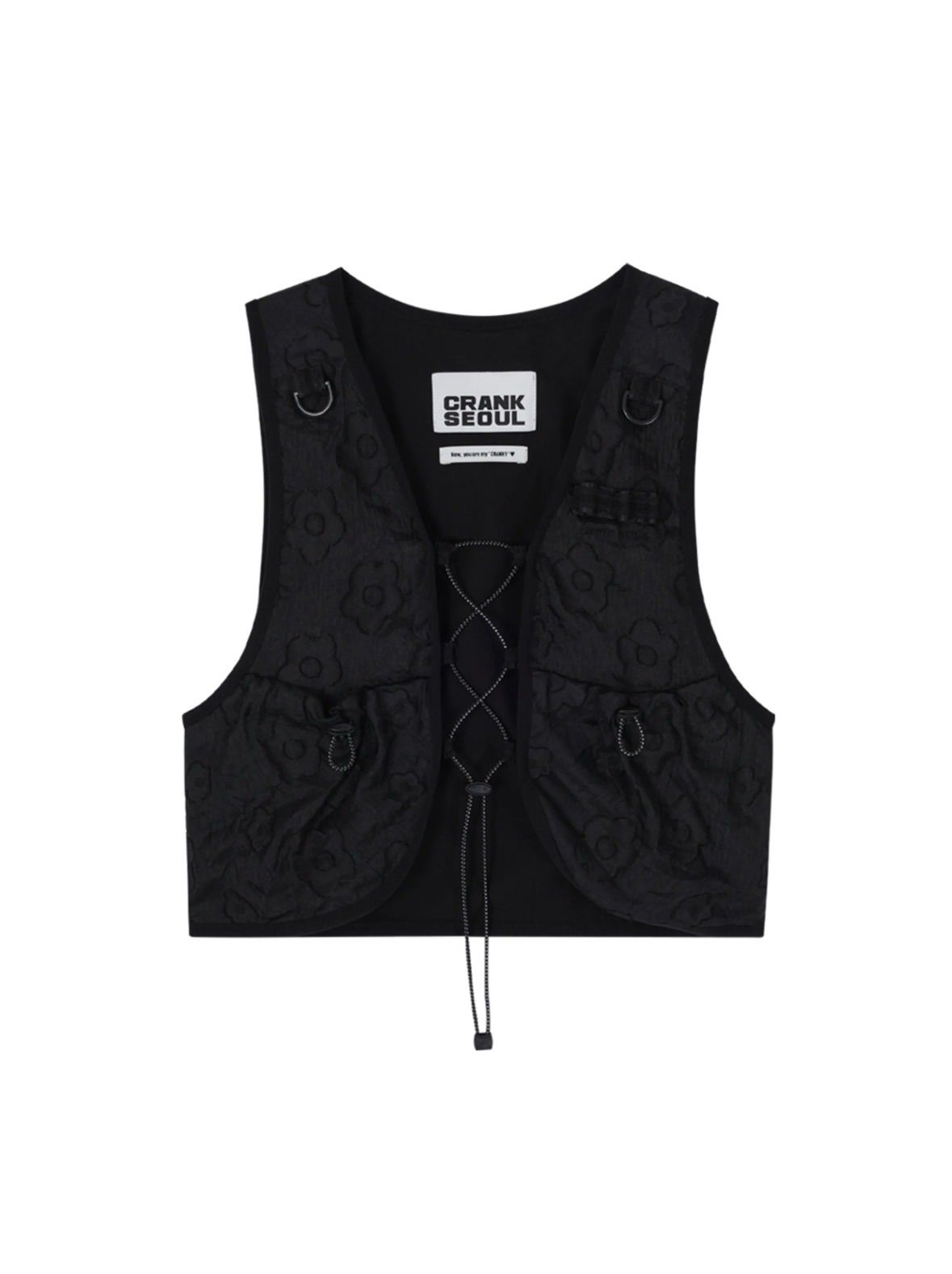 【値下げ中】CRANK FLOWER JACQUARD LACE-UP VEST 新品未使用【CRANK】FLOWER JACQUARD LACE UP VEST - メルカリ