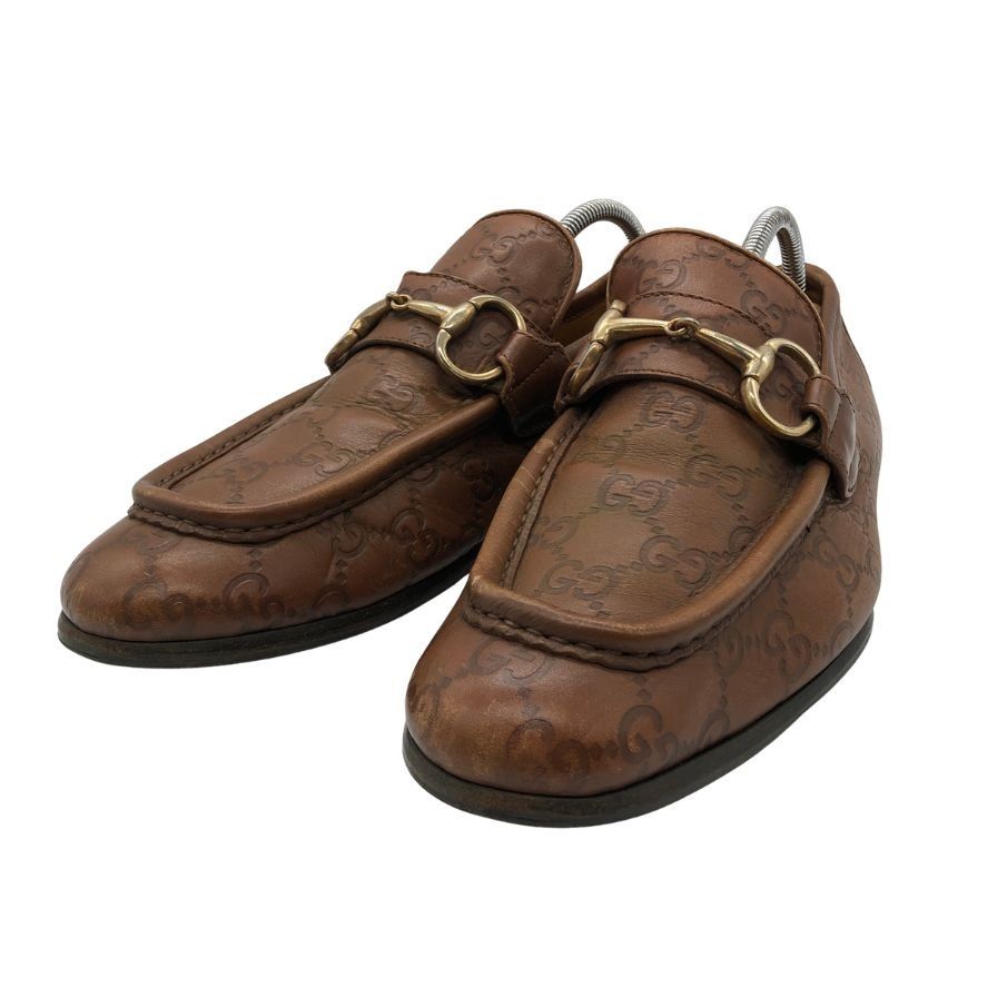 グッチ GG柄 ローファー ブラウン サイズ38.5 GUCCI【AFC47】 - メルカリ